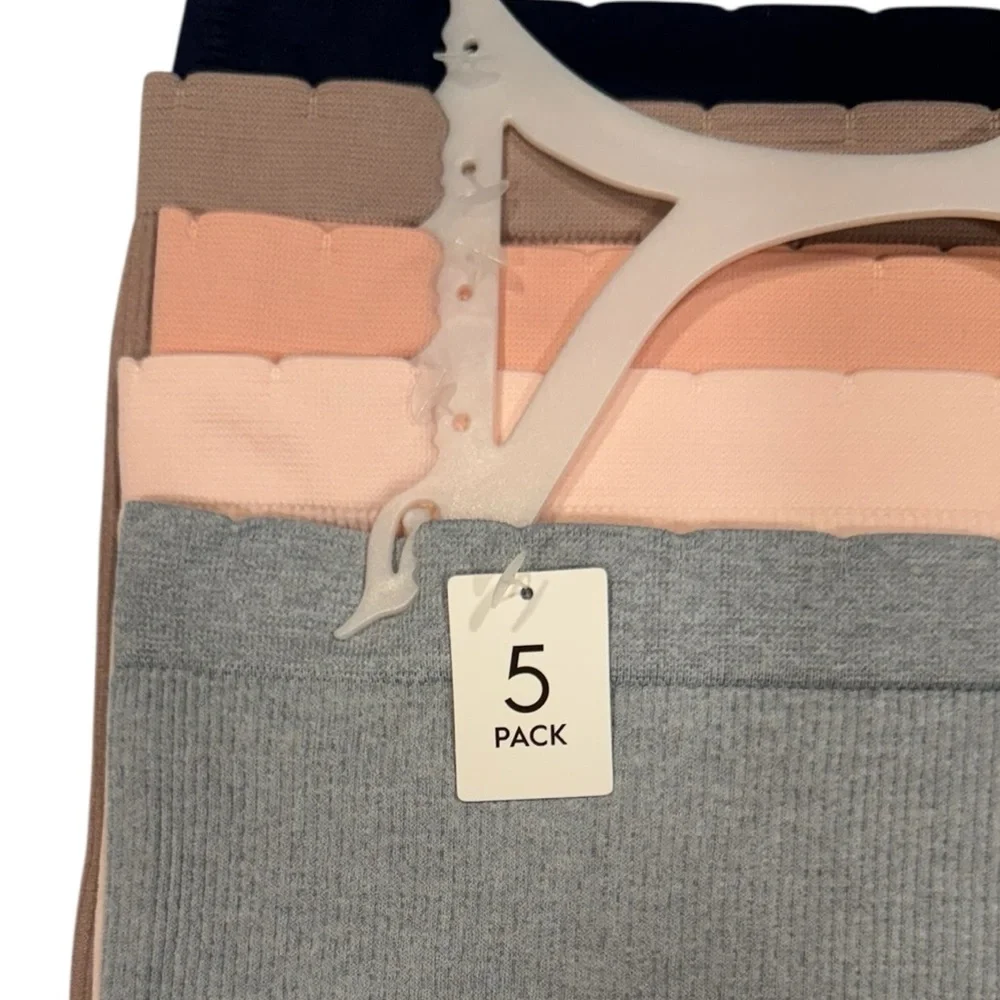 LAURA ASHLEY 5 Pack Stretchy Soft Comfy Scallop Trim Panties NWT 3X - Picture 5 of 11